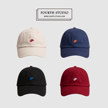 Hats female Korean casual Joker cap male stubble uncle original hipster shade Red soft top baseball cap