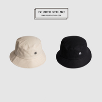 Japanese black fishermans hat male Harajuku Harajuku style flax sunshade sunscreen hat Street Joker basin hat female tide