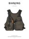 High Street American Style Outdoor Vest for Men and Women, Multifunctional, Multi-Pocket, Adjustable, Casual, Stylish, Versatile, Street Vest for Men