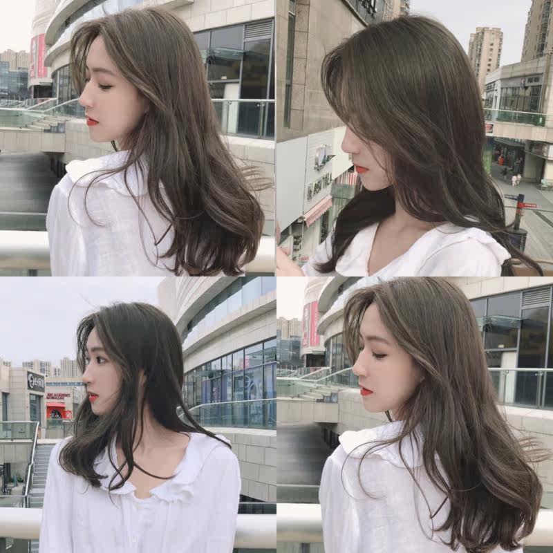 Cyan dyed hair cream 2022 pop yourself at home dyed hair pure linen blue black plant bubble foam