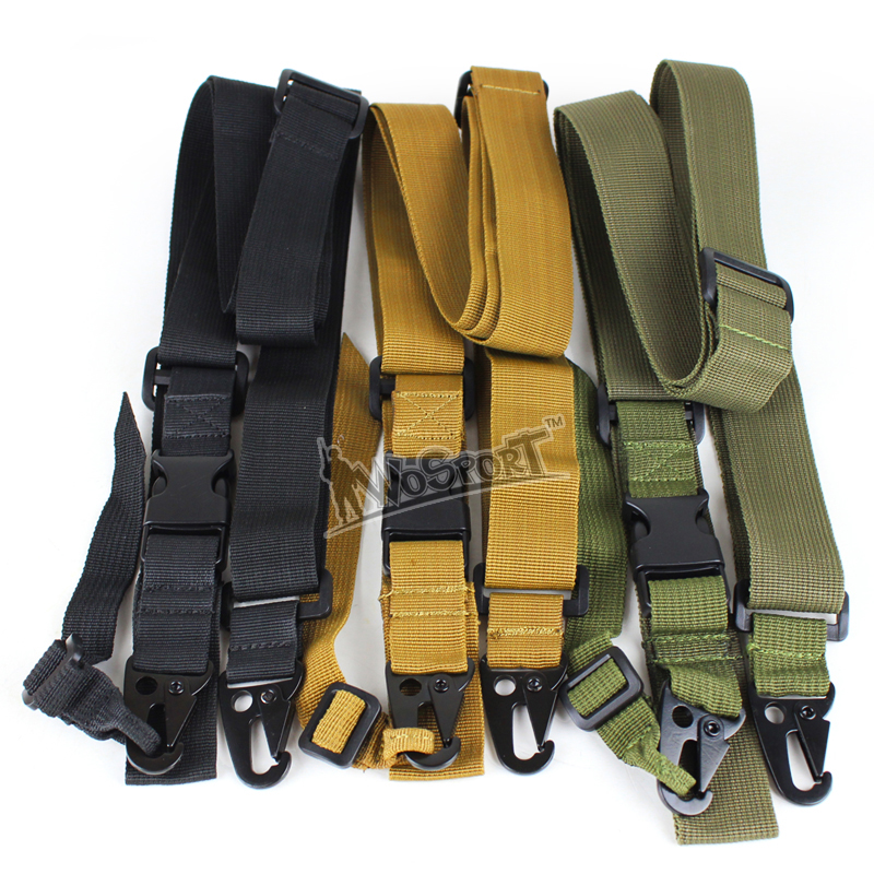 American single-point multi-functional lanyard tactical belt double-point sling metal oblique shoulder task rope lanyard outdoor girdle