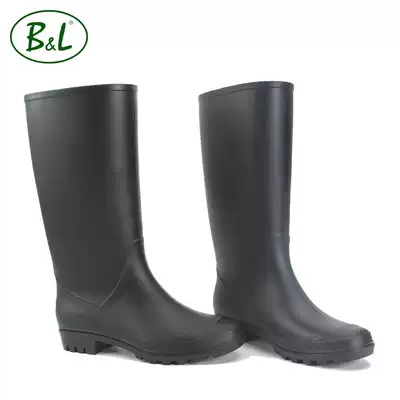 Korean fashion adult female rain shoes high tube loose rain boots pvc Four Seasons water shoes waterproof non-slip large size rain shoes