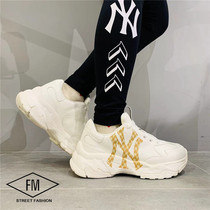 Korean counter MLB spring new NY Yankees full standard design lace-up height-increasing dad shoes CM111