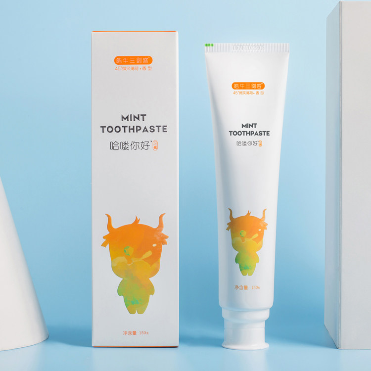 Hao Niu toothpaste whitening teeth to yellow to remove bad breath to remove tooth stains breath fresh mint 150g family set