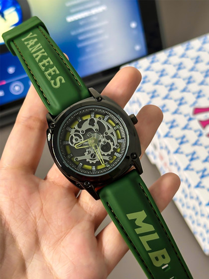 MLB美职棒正品手表男潮流个性防水学生女镂空情侣表石英表TP610