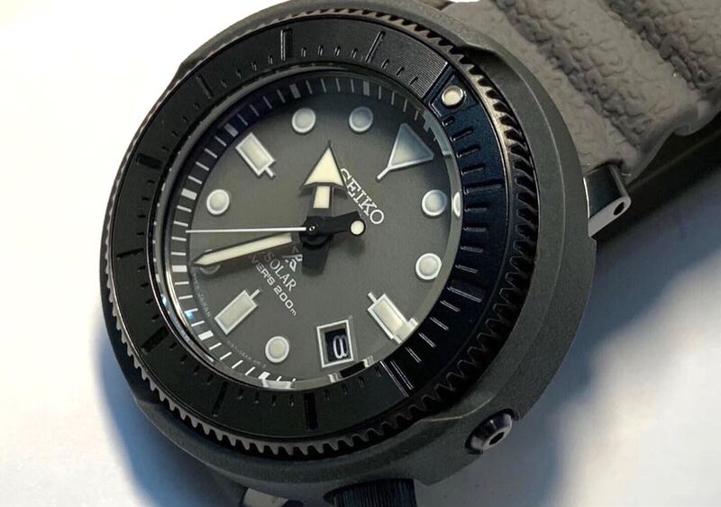 Brand New in Stock, New Model Seiko Watch Solar-Powered Diving Watch Model Sne537P1 Seiko Canned Series