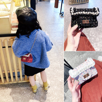 Childrens small bag chain shoulder bag baby cute little girl coin wallet Joker fashion shoulder bag