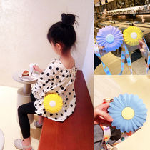 Childrens small bag silicone female cute princess cute flower little girl shoulder bag coin wallet baby shoulder bag