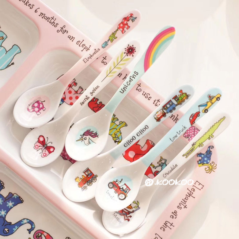 British Tyrrell Katz Baby baby spoon cartoon lightweight designer animal car princess spoon