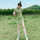 [绿格前开叉]