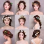 Solomon cô dâu vòng hoa headband phụ kiện tóc mũ Sen nữ Sen đầu hoa phụ kiện tóc cưới Hàn Quốc 6210647 dây buộc tóc cute