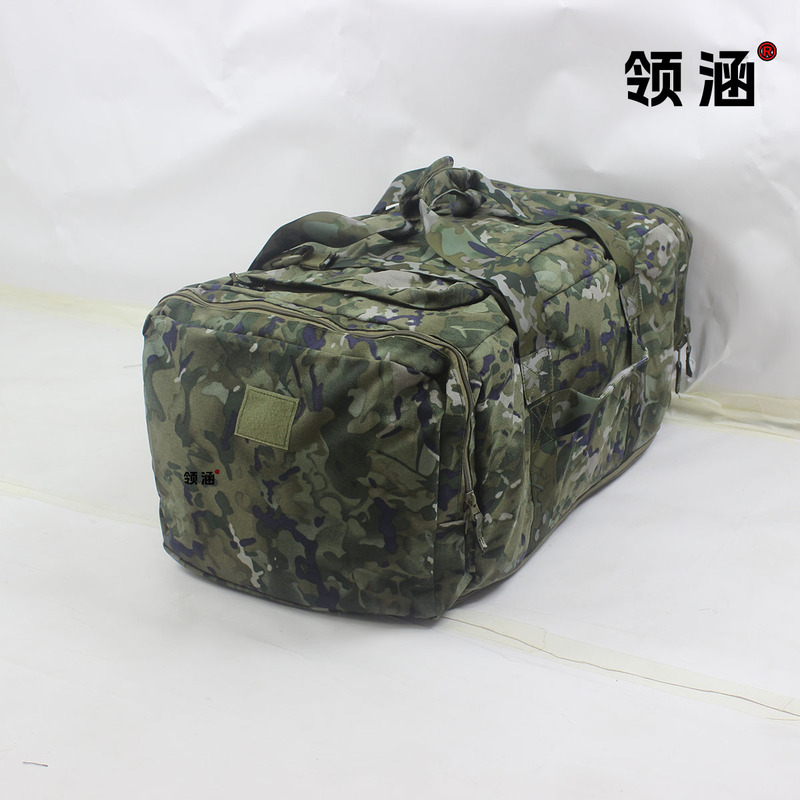 Camouflage Front Storage Bag, Wear-Resistant New Model, Large Capacity Rear Storage Bag, Portable Quilt Bag, Camping Supplies Carrying Bag