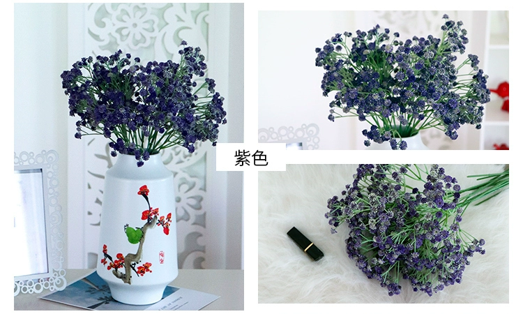 Gypsophila mô phỏng hoa trang trí nhà trong phòng ngủ đám cưới với hoa nhựa hoa nhân tạo phòng khách hoa trang trí hoa - Hoa nhân tạo / Cây / Trái cây