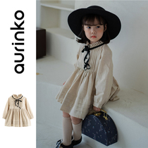 Girl dress female baby princess skirt foreign air long sleeve skirt Autumn Winter children autumn autumn girl clothes