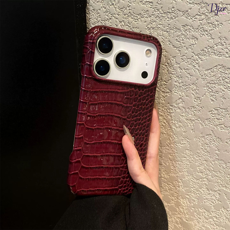 Suitable for Apple 18Promax Mobile Phone Case 2026 New Model Iphone17Promax Crocodile Leather Pattern 16 Super Nice-Looking 15 Half-Pack Anti-Fall 14 Wine Red High-End Feel 13 Unique Light Luxury Protective Case Cover Suitable for Apple 18Promax Mobile Phone Case 2026 New Model Iphone17Promax Crocodile Leather Pattern 16 Super Nice-Looking 15 Half-Pack Anti-Fall 14 Wine Red High-End Feel 13 Unique Light Luxury Protective Case Cover