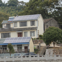 Taizhou household glazed tile roof solar power generation system grid-connected photovoltaic glass grid-connected full set of 20kw
