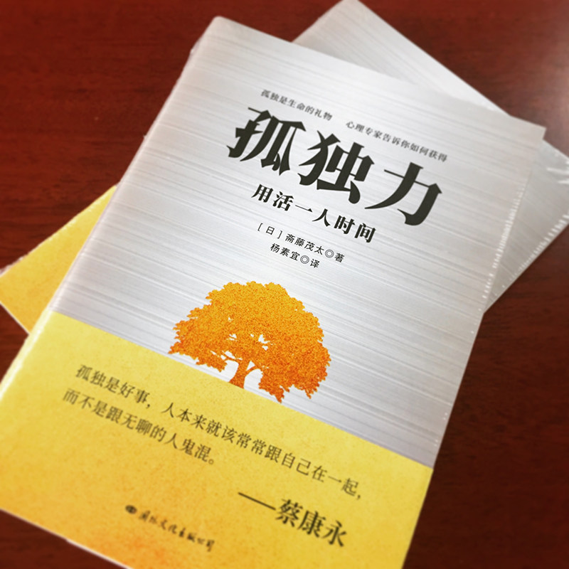 孤獨力齋藤茂太人生哲學提高自我心理學學會享受孤獨心靈脩養雞湯自控力蔡康永的情商課心理學書籍 新華書店旗艦店官網