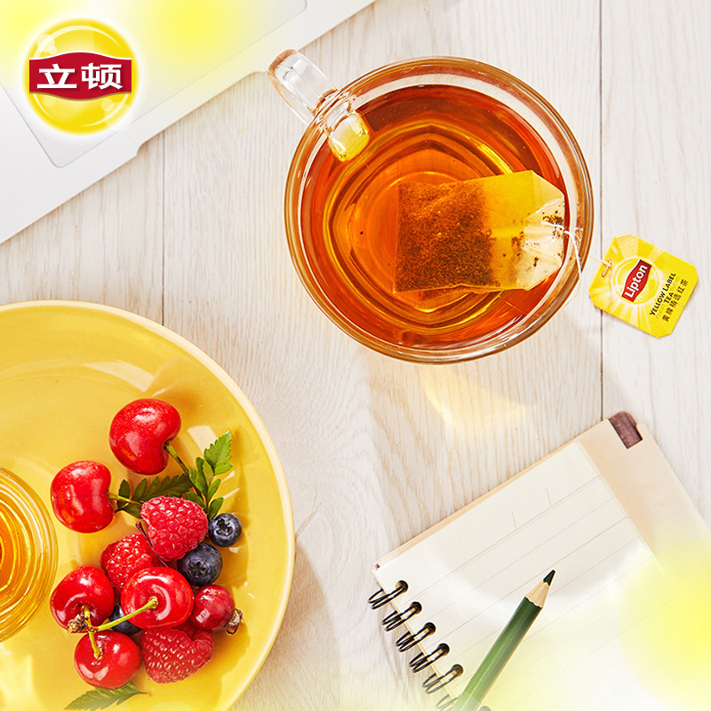 立顿 黄牌精选红茶茶包 100包/盒 图1