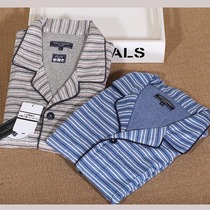 Foreign trade day single mens summer short-sleeved half-sleeved front cardigan pajamas tops living clothes home clothes with large size plus fat