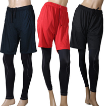 Foreign trade Japanese composite fabric mens and womens quick-drying sports shorts 5-point pants football pants basketball running pants