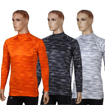 Foreign trade Daily single TIGORA men winter plus velvet warm sports base shirt tight compression clothing long sleeve T-shirt