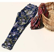 Foreign trade day single two-way elastic spring and autumn girls boots pants trousers double color into casual sports pants