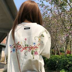 【3D Embroidery】Unisex Chinese-Style Trendy Design Loose-Fit Trendy Brand Embroidered Short-Sleeve T-Shirt Top for Men and Women