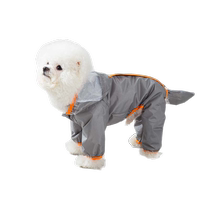 () Leashable small dog with tail four-legged raincoat waterproof all-inclusive Teddy Bichon pet rainy day