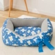 Квадратное гнездо для домашних животных в корейском стиле с цветочным узором S