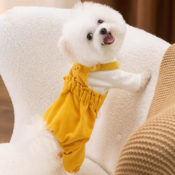 Autumn Pet Dog Four-Legged Clothing 2025 New Model Bichon Teddy Pomeranian Schnauzer Small Dog Spring and Autumn Style