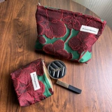 Ретро трехмерная ткань, портативная косметичка, сумка-органайзер для ухода за кожей, бумажник, гигиеническая прокладка, вкладыш