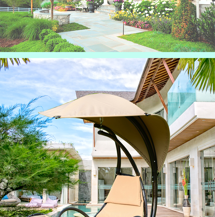 Nội thất ngoài trời vườn treo giỏ đu sân thượng ghế giải trí vườn ngoài trời võng xích đu ghế ban công giường - Bàn ghế ngoài trời / sân bàn ghế gỗ ngoài trời