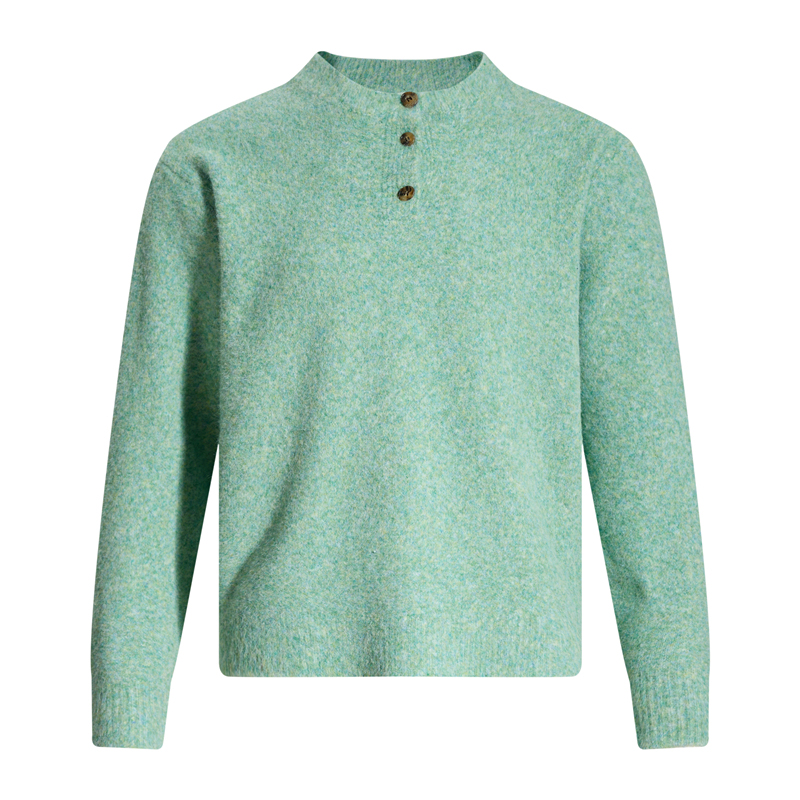 Gxfortune Dopamine Candy Color Henry Collar Sweater Jacket for Men and Women, Autumn and Winter Versatile Couple Knitwear