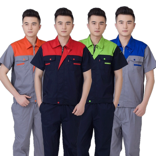 Летний тонкий износостойкий комбинезон подходит для мужчин и женщин, короткий рукав, делается под заказ