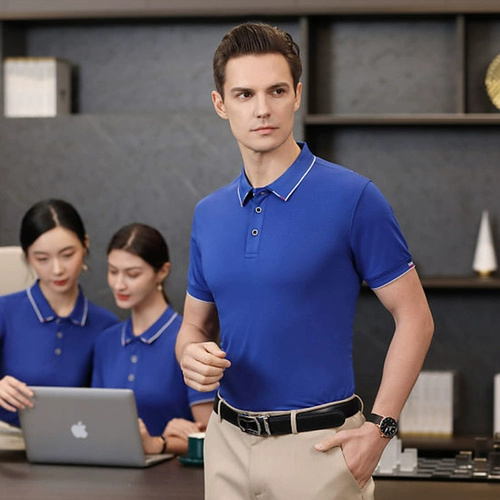 Шелковая футболка polo для работы, делается под заказ, короткий рукав, с печатью вашего логотипа