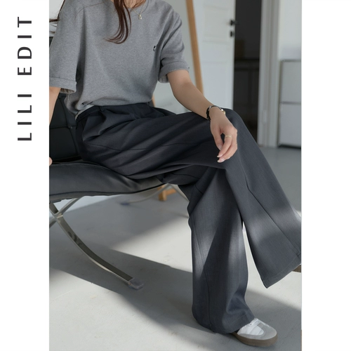 LILI EDIT Белый пиджак классического кроя, осенние леггинсы, штаны, подходит для подростков, свободный прямой крой