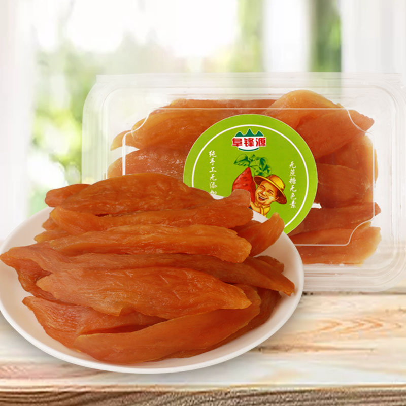 Even the city's special produce inverted steamed melon dried 350g boxed handmade sweet potato dried soft glutinous without oil Add homemade fries