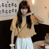 Весенняя летняя базовая футболка, короткий рукав, 2024 года