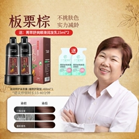 [Купи 1, получи 1 бесплатно] Две бутылки каштанового цвета и бесплатные инструменты для окрашивания волос.