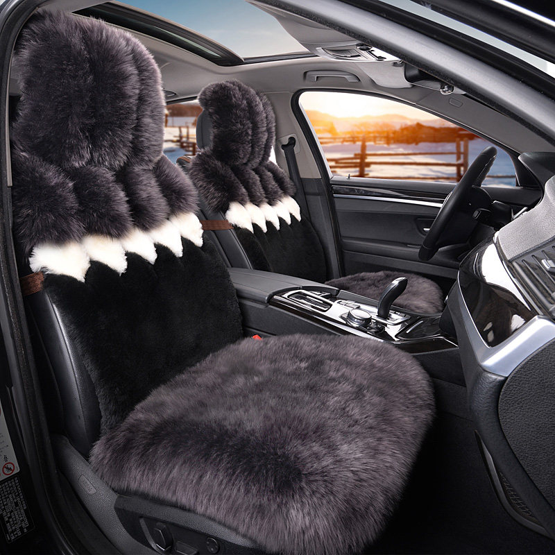 2018 car pure wool cushion Toyota Prado 2700 bully road Middle Eastern Edition Winter long fur special seat cushion
