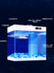 Fish tank, small living room, ecological fish tank, ultra-white glass goldfish turtle tank, landscaping fish tank oxygen generator and filter all-in-one machine