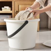 Household plastic bucket with lid washing bucket portable water storage bucket drum cleaning bucket