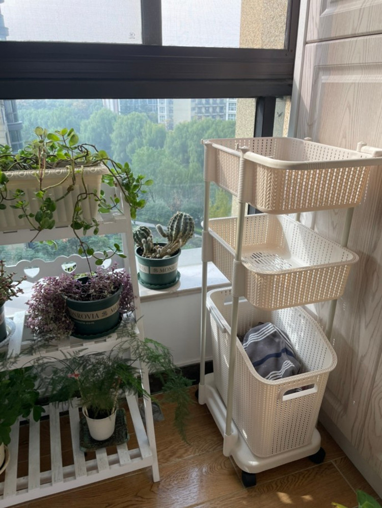 Dirty Laundry Basket Laundry Basket Dirty Laundry Bag for Home Bathrooms Bath Finishing Containing Basket With Wheel Multilayer Shelve