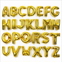 40-inch gold large letter aluminum film balloon baby birthday year-old decoration birthday party advertising shooting props