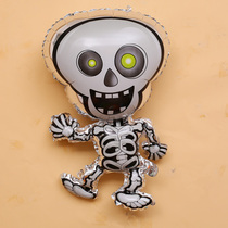 Halloween Pirate skull balloon Demon ghost skull ghost balloon Black decorative Helium balloon