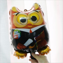 Cartoon balloon owl childrens baby birthday party 100-day wine banquet decoration supplies