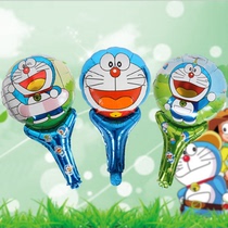 Childrens cartoon animal birthday decoration round thickened birthday aluminum film balloon Birthday balloon handheld stick balloon