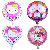 kitty18 inch aluminum film balloon party helium balloon cartoon balloon liftoff balloon ktcat balloon
