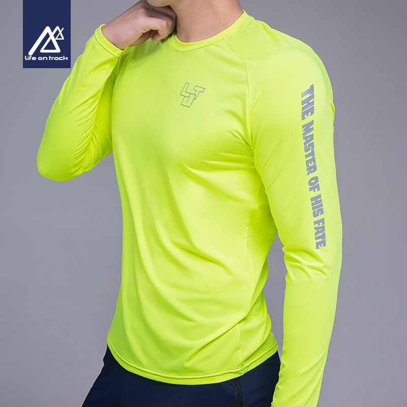 Fitness Long-Sleeved Men's Quick-Drying Sports Tops, High-Elastic T-Shirts, Fitness Clothes, Running Training Clothes, Breathable and Comfortable Basketball Clothes