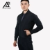 Áo thể thao nam mùa thu mới tập thể dục quần áo đào tạo chuyên nghiệp chạy dây kéo áo khoác gió thoáng khí áo khoác giản dị áo khoác the thao adidas Áo khoác thể thao / áo khoác